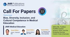 JMIR Medical Education welcomes contributions addressing bias, diversity, inclusion, and cultural competence in healthcare training.